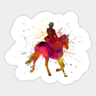 Watercolor horse show Sticker